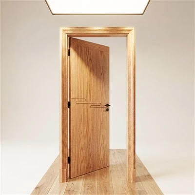 Puerta de madera maciza para casa
